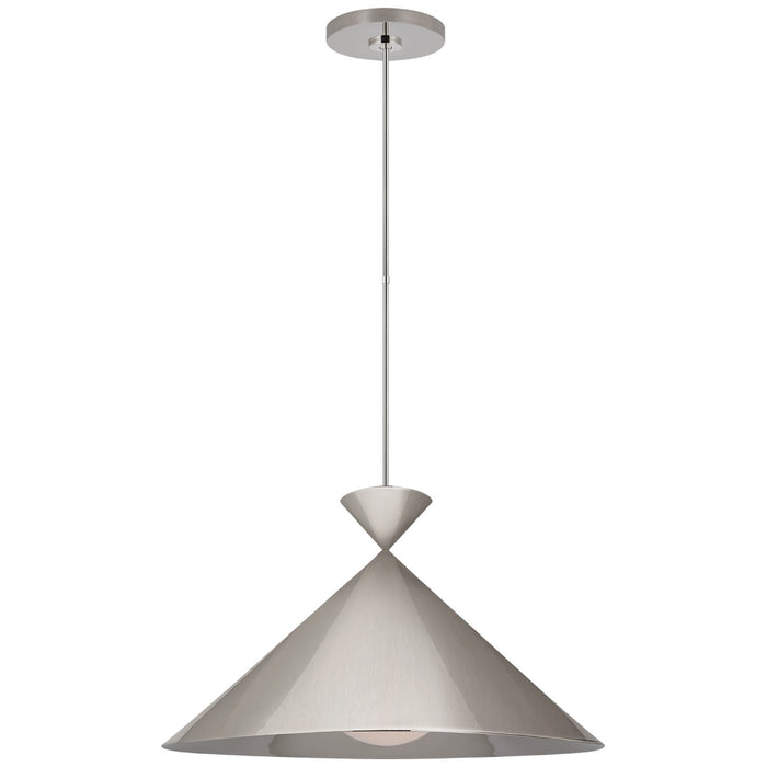Visual Comfort Signature PCD 5220PN-WG LED Pendant, Polished Nickel