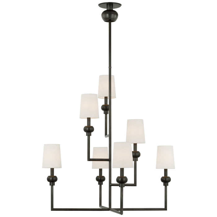 Visual Comfort Signature PCD 5100BZ-L LED Chandelier, Bronze