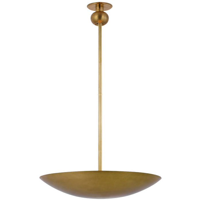 Visual Comfort Signature PCD 5115HAB LED Chandelier, Hand-Rubbed Antique Brass