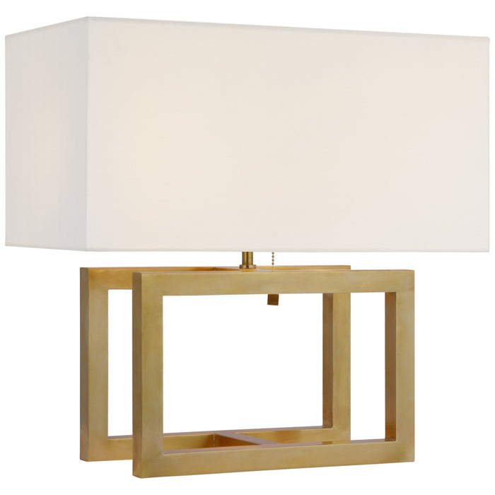 Visual Comfort Signature PCD 3012HAB-L LED Table Lamp, Hand-Rubbed Antique Brass