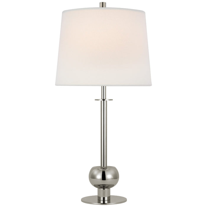 Visual Comfort Signature PCD 3100PN-L LED Table Lamp, Polished Nickel