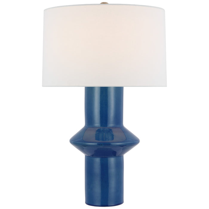 Visual Comfort Signature PCD 3602AQC-L LED Table Lamp, Aqua Crackle