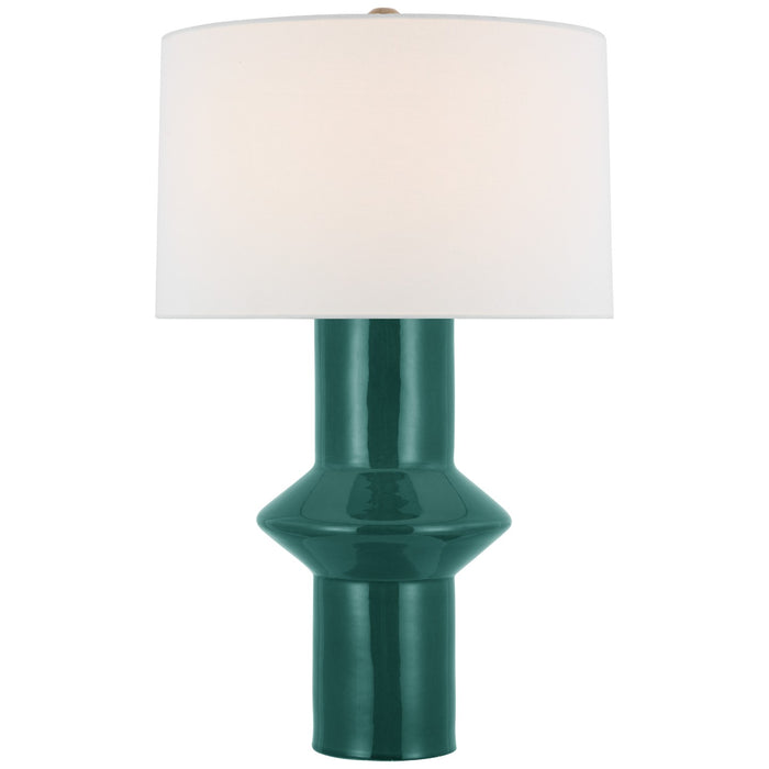 Visual Comfort Signature PCD 3602EGC-L LED Table Lamp, Emerald Crackle