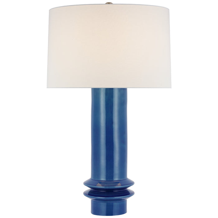 Visual Comfort Signature PCD 3603AQC-L LED Table Lamp, Aqua Crackle