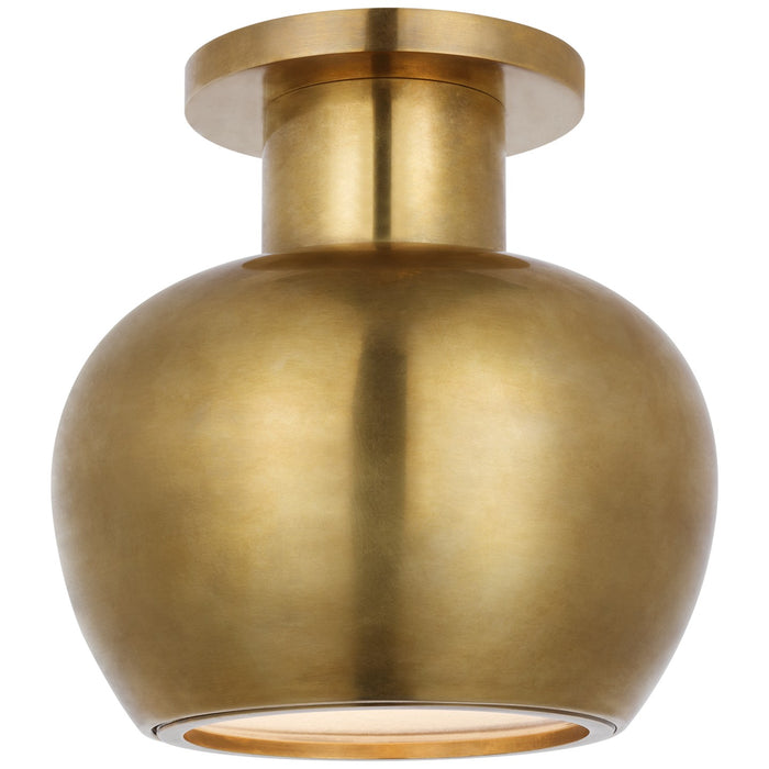Visual Comfort Signature PCD 4120HAB LED Flush Mount, Hand-Rubbed Antique Brass