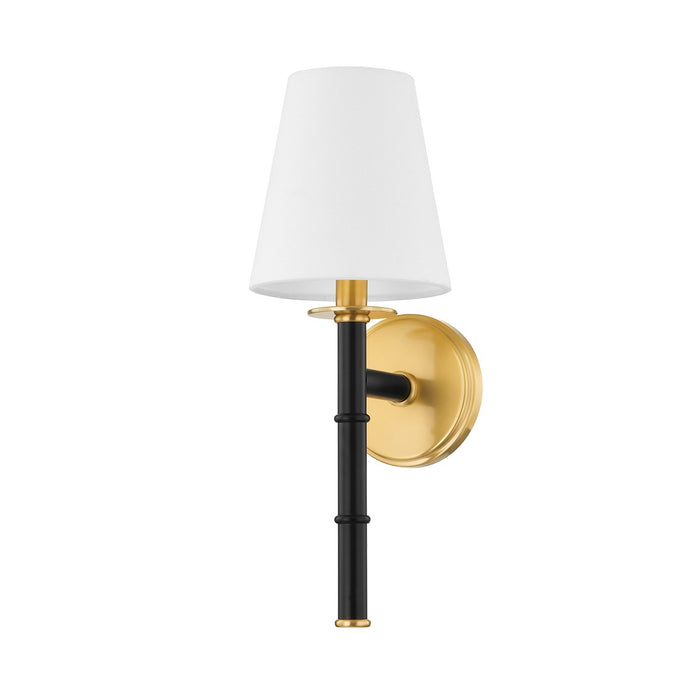 Mitzi H759101-AGB/SBK One Light Wall Sconce, Aged Brass