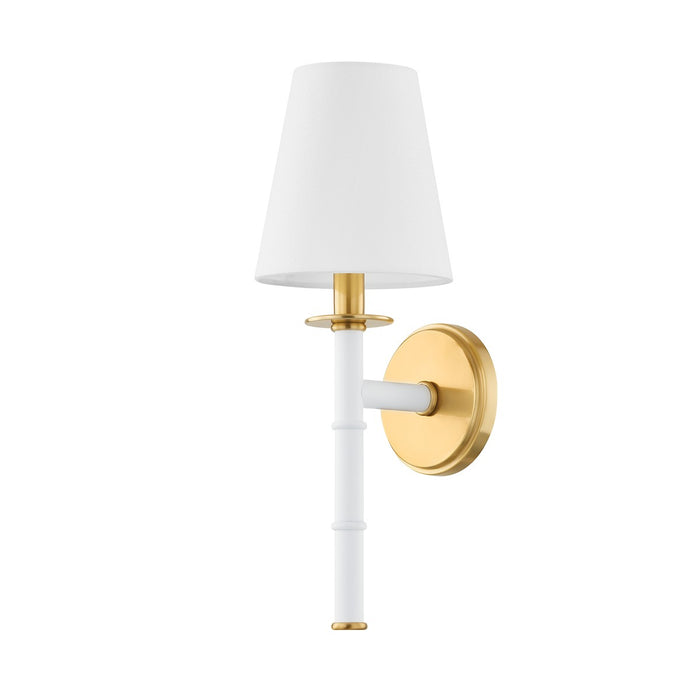 Mitzi H759101-AGB/SWH One Light Wall Sconce, Aged Brass