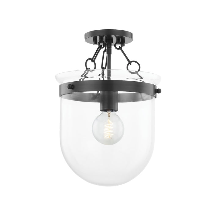 Mitzi H763601-OB One Light Semi Flush Mount, Old Bronze