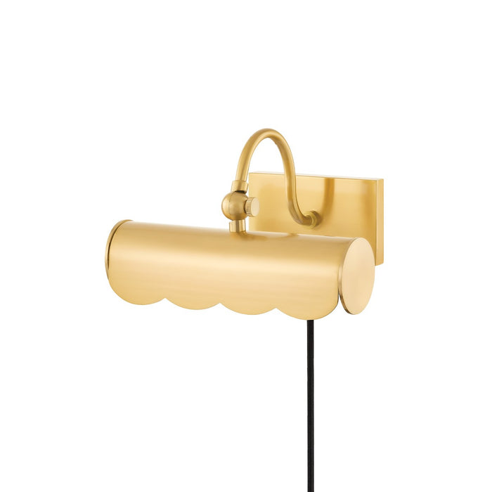 Mitzi HL762101S-AGB One Light Picture Light, Aged Brass