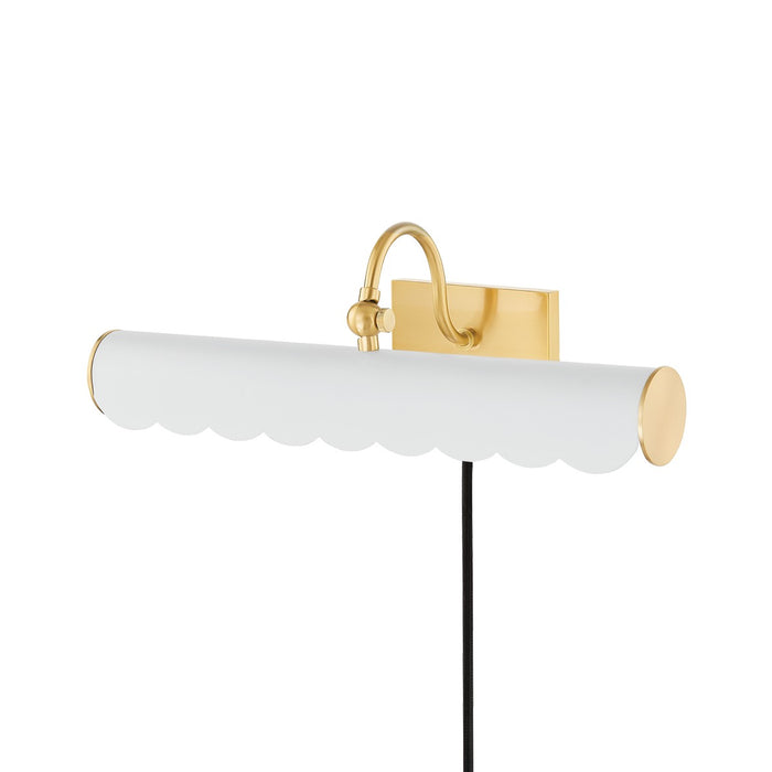 Mitzi HL762102M-AGB/SWH Two Light Picture Light, Aged Brass