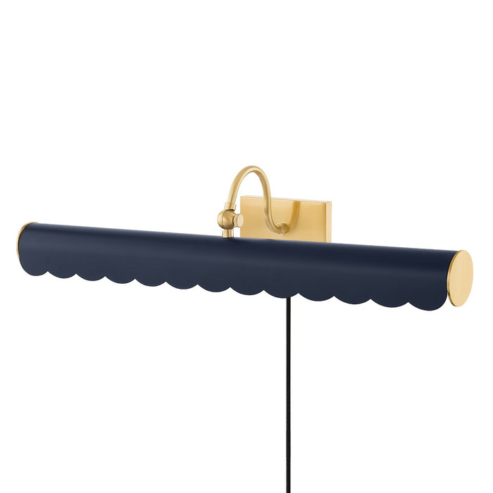 Mitzi HL762103L-AGB/SNY Three Light Picture Light, Aged Brass
