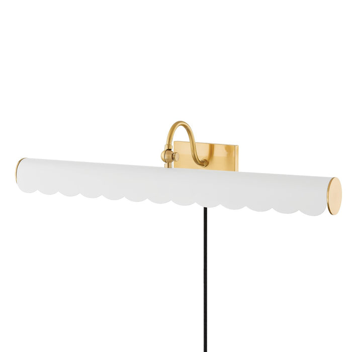 Mitzi HL762103L-AGB/SWH Three Light Picture Light, Aged Brass