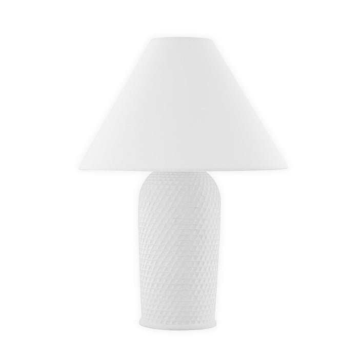 Mitzi HL767201-AGB/CTW One Light Table Lamp, Aged Brass
