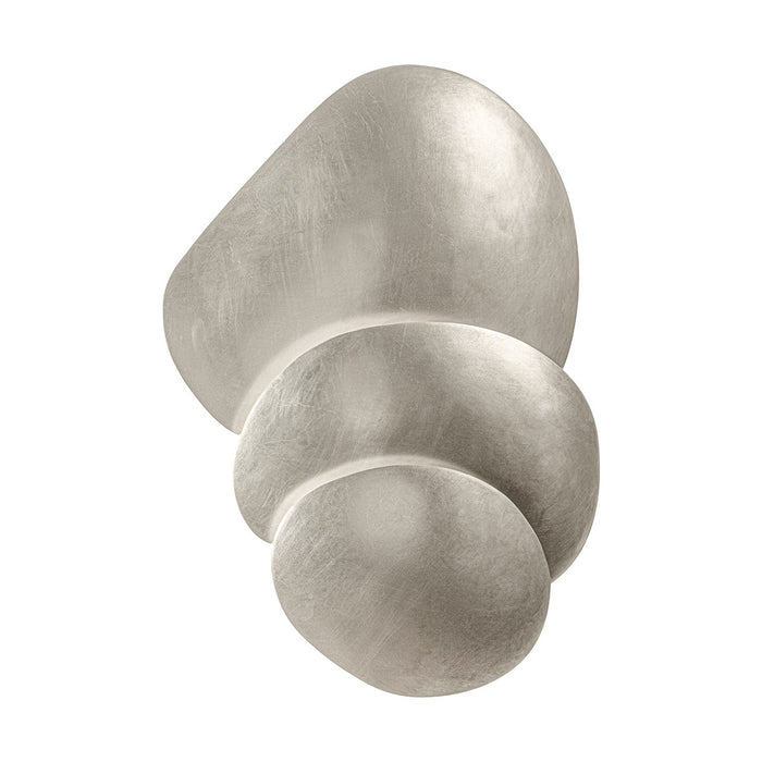 Corbett Lighting 339-03-WSL Four Light Wall Sconce, Warm Silver Leaf