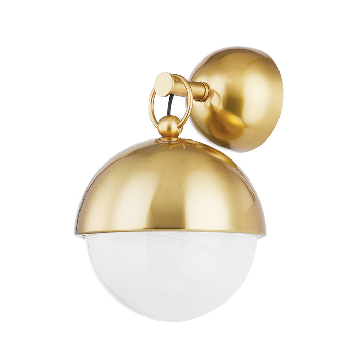 Corbett Lighting 340-01-VPB One Light Wall Sconce, Vintage Polished Brass