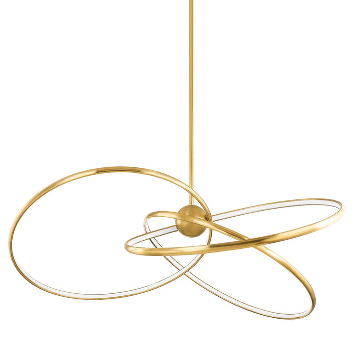 Corbett Lighting 341-60-VB LED Chandelier, Vintage Brass