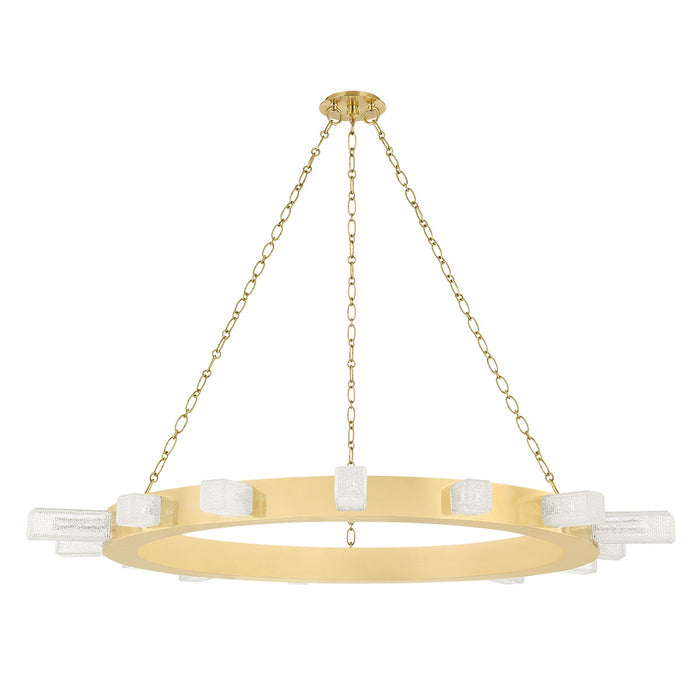 Corbett Lighting 342-49-VB LED Chandelier, Vintage Brass