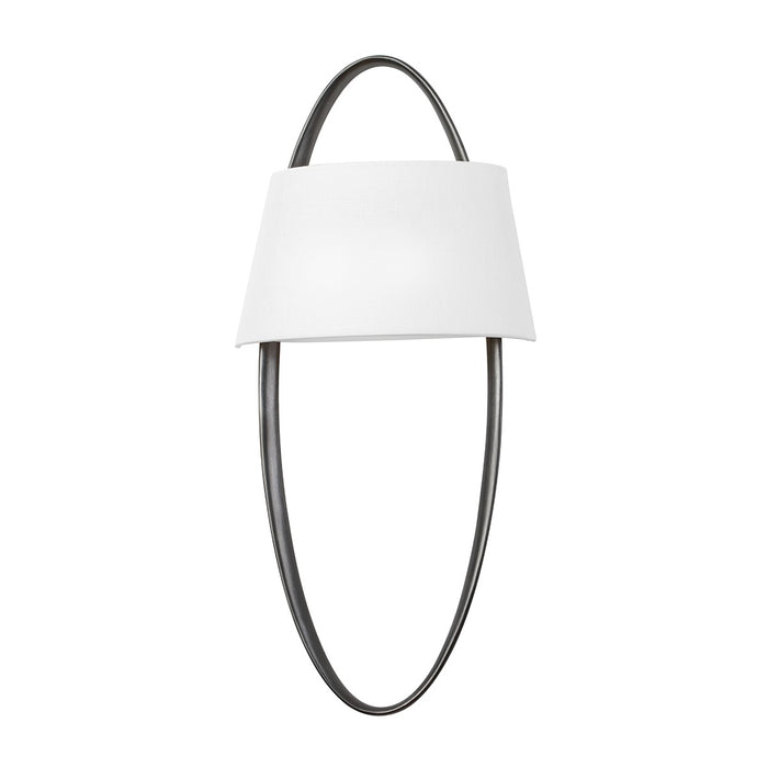 Corbett Lighting 343-01-BSL Two Light Wall Sconce, Black Silver Leaf