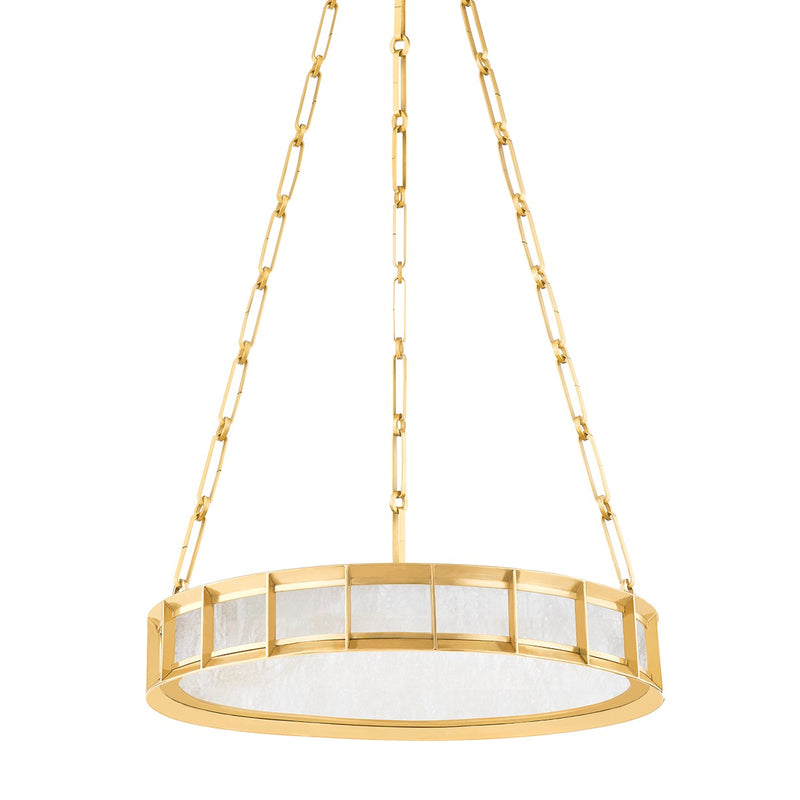 Corbett Lighting 346-20-VB LED Chandelier, Vintage Brass