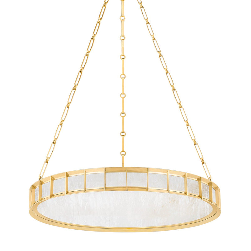 Corbett Lighting 346-30-VB LED Chandelier, Vintage Brass