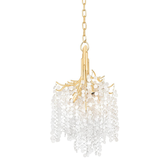 Corbett Lighting 350-15-GL Five Light Chandelier, Gold Leaf
