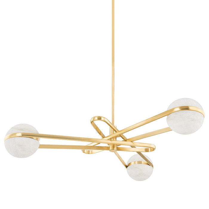 Corbett Lighting 353-52-VB LED Chandelier, Vintage Brass