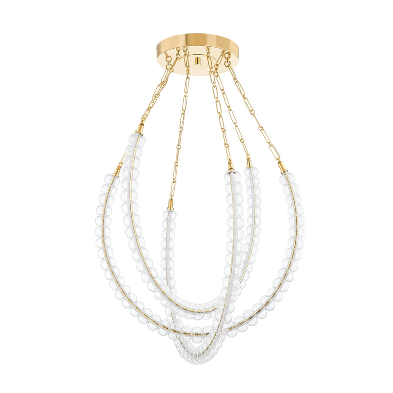 Corbett Lighting 355-36-VB LED Chandelier, Vintage Brass