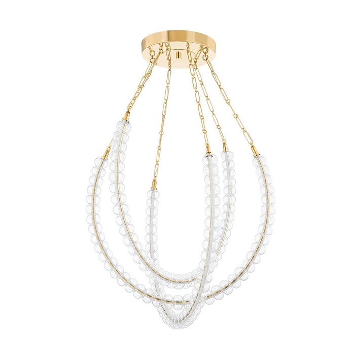 Corbett Lighting 355-36-VB LED Chandelier, Vintage Brass