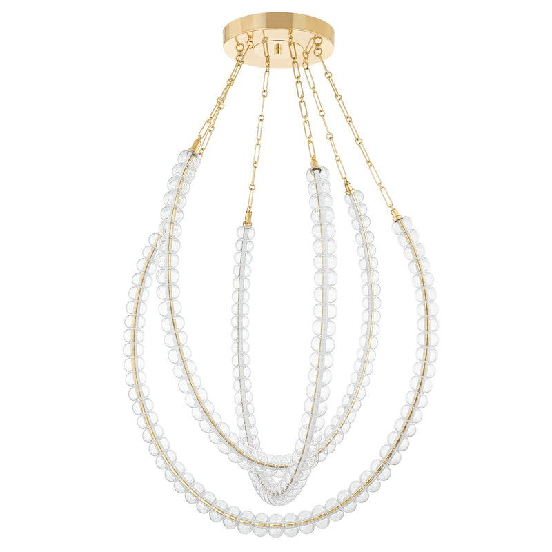 Corbett Lighting 355-48-VB LED Chandelier, Vintage Brass