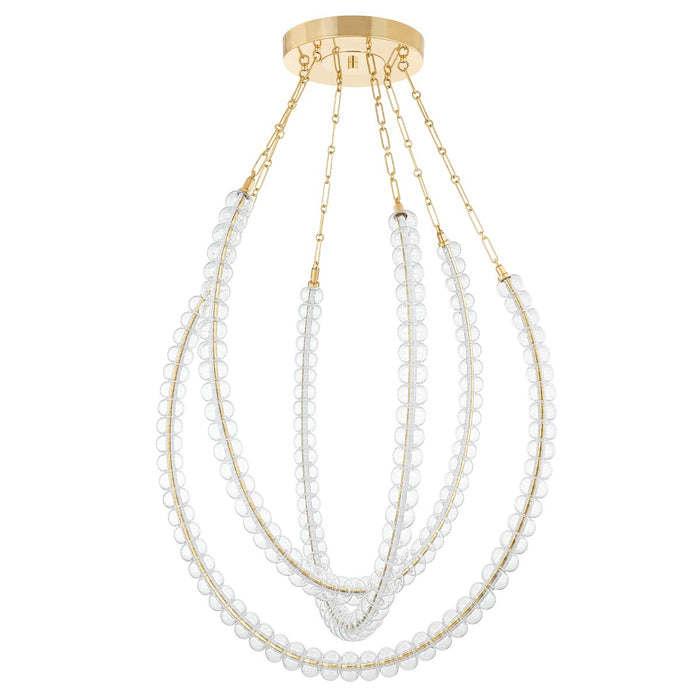 Corbett Lighting 355-48-VB LED Chandelier, Vintage Brass