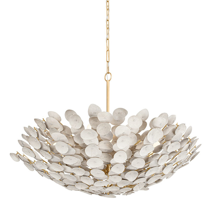 Corbett Lighting 356-49-VGL 12 Light Chandelier, Vintage Gold Leaf