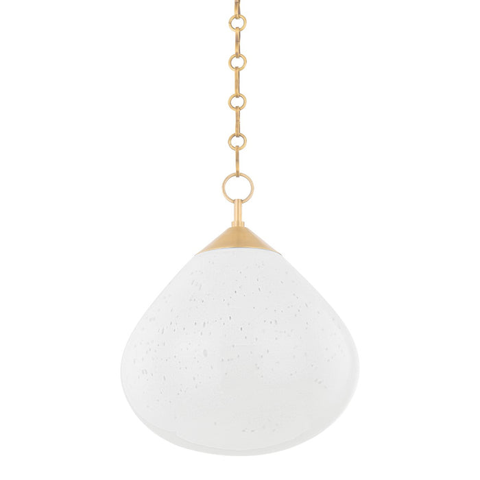 Corbett Lighting 362-14-VB One Light Pendant, Vintage Brass