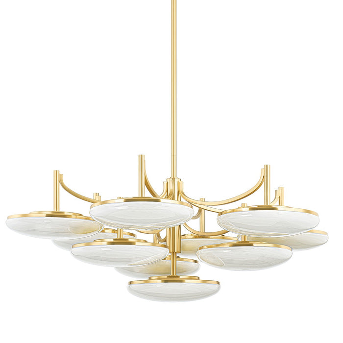 Hudson Valley 2006-AGB LED Chandelier, Aged Brass
