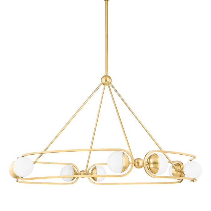Hudson Valley 2541-AGB LED Chandelier, Aged Brass