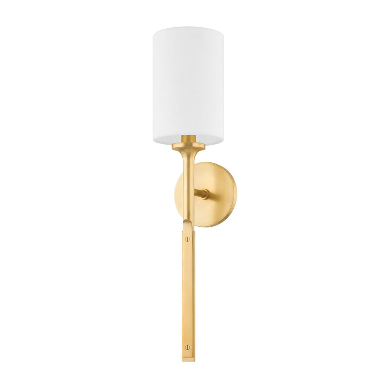 Hudson Valley 3122-AGB One Light Wall Sconce, Aged Brass