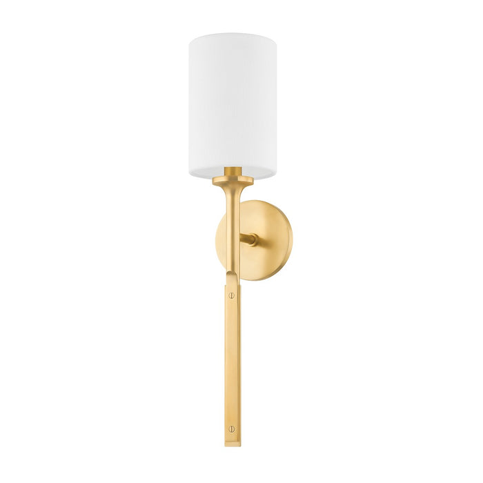 Hudson Valley 3122-AGB One Light Wall Sconce, Aged Brass