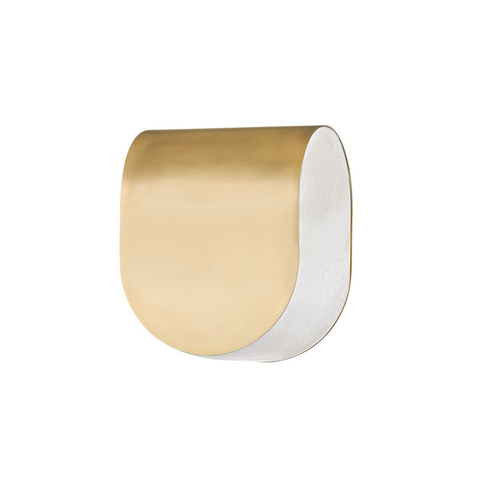 Hudson Valley 3608-AGB LED Wall Sconce, Aged Brass