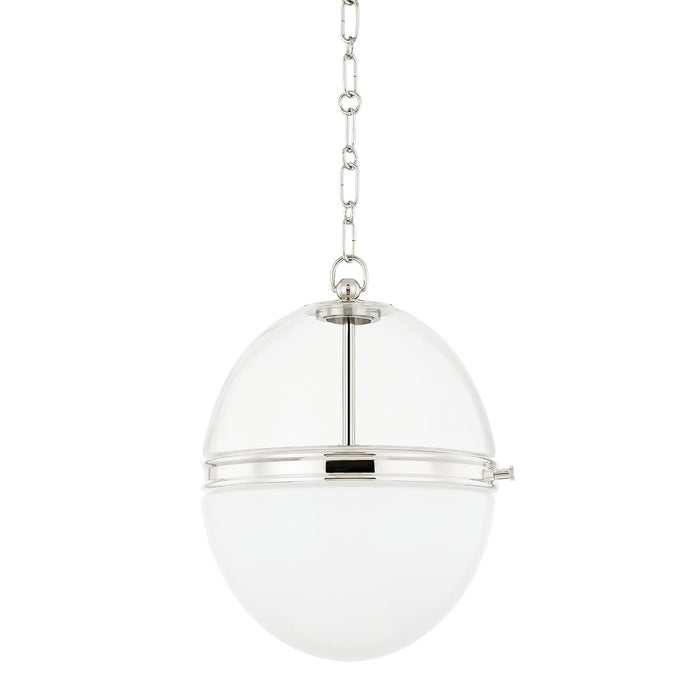 Hudson Valley 3815-PN One Light Pendant, Polished Nickel