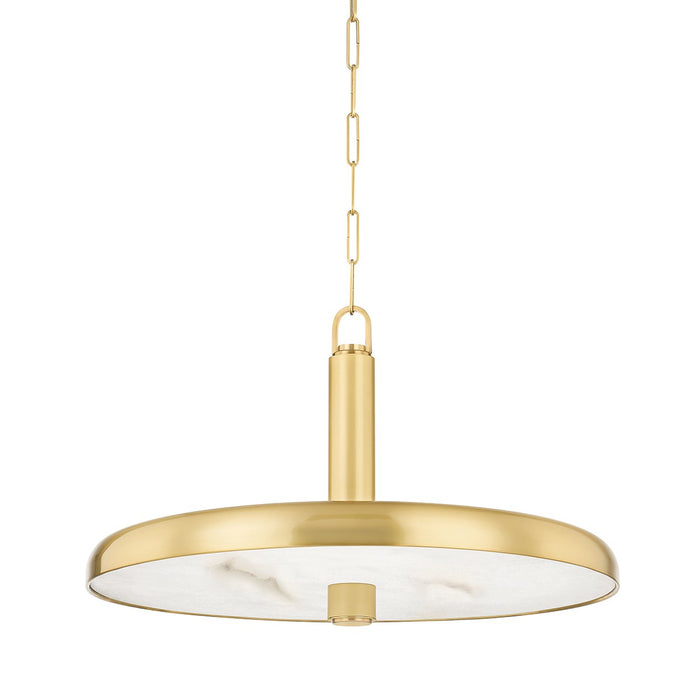 Hudson Valley 3828-AGB LED Pendant, Aged Brass