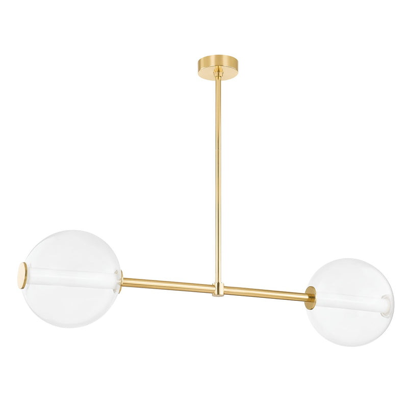 Hudson Valley 5251-AGB LED Island Pendant, Aged Brass