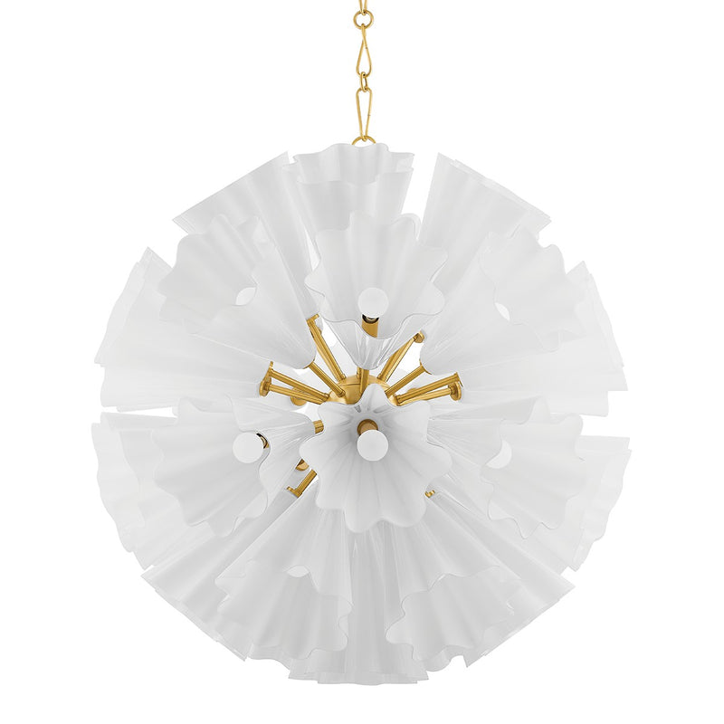 Hudson Valley 5538-AGB 33 Light Chandelier, Aged Brass