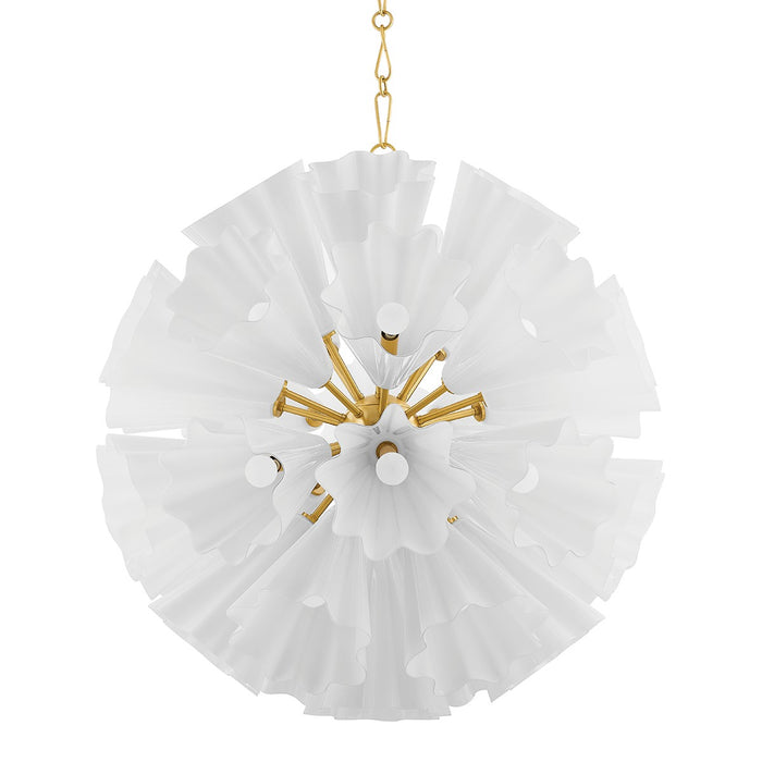 Hudson Valley 5538-AGB 33 Light Chandelier, Aged Brass
