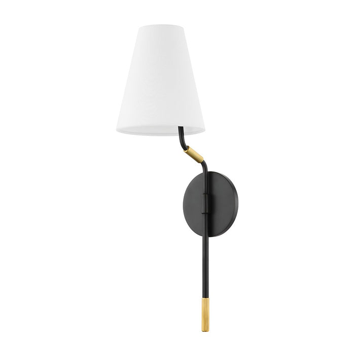 Hudson Valley 6621-AGB/DB One Light Wall Sconce, Aged Brass/Distressed Bronze