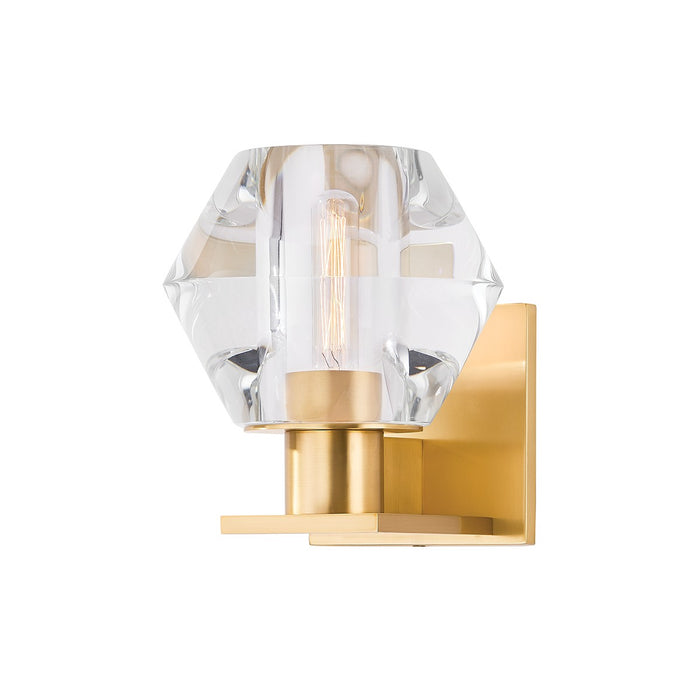 Hudson Valley 7408-AGB One Light Wall Sconce, Aged Brass