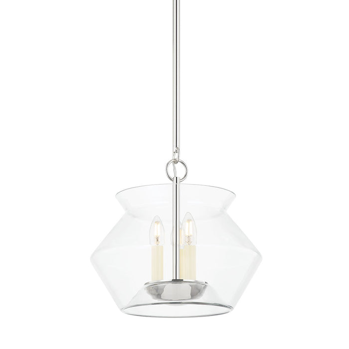 Hudson Valley 8115-PN Three Light Lantern, Polished Nickel