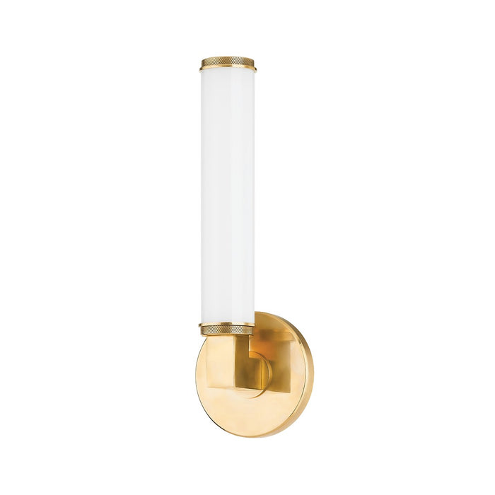 Hudson Valley 8714-AGB LED Wall Sconce, Aged Brass