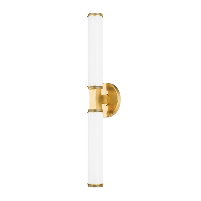 Hudson Valley 8723-AGB LED Wall Sconce, Aged Brass