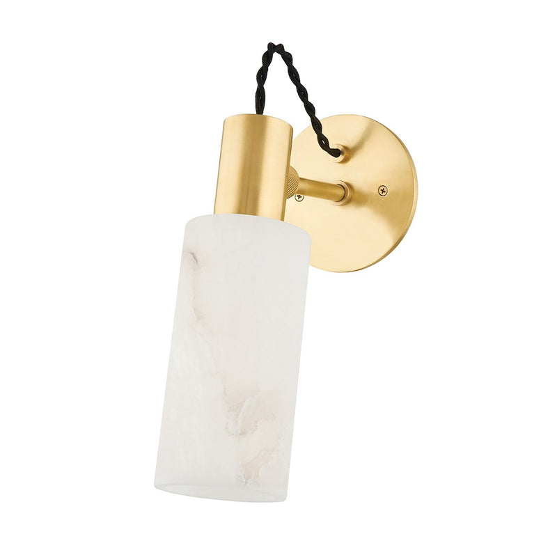 Hudson Valley 9005-AGB One Light Wall Sconce, Aged Brass