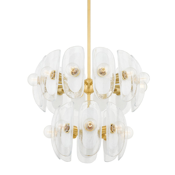 Hudson Valley 9131-AGB 20 Light Chandelier, Aged Brass