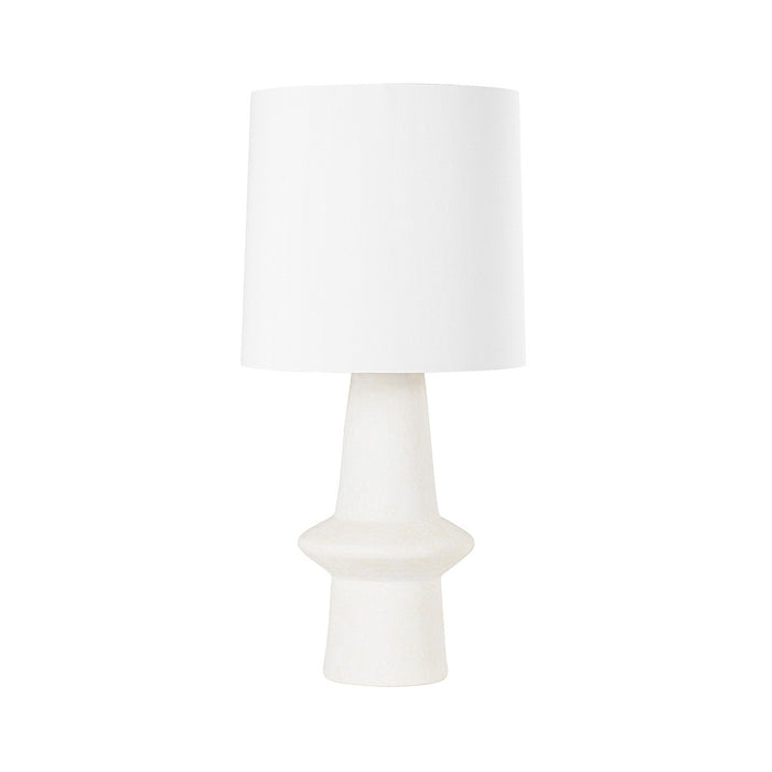 Hudson Valley L1805-AGB/CPF One Light Table Lamp, Aged Brass/Pale Flax Ceramic